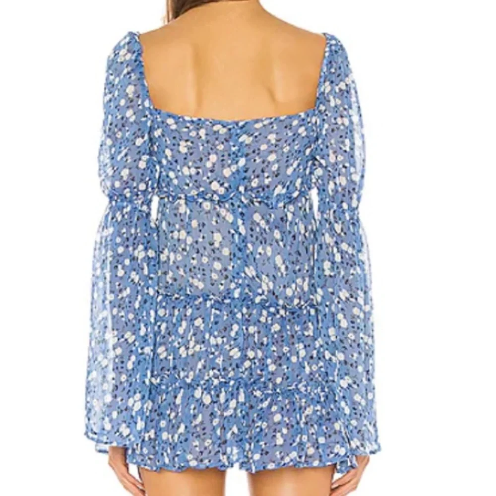 MAJORELLE Ailish Mini Dress in Blue Ditsy - Picture 3 of 6